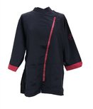 Trimshirt, 3/4 mouw blauw/fuchsia