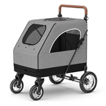 TM Hondenbuggy Big Smart - Grijs - 4 Wielen - 40 Kilo Draagvermogen
