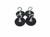 Schaduwnet haken neodymium magneetset van 4 stuks
