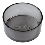 DISTRICT 70 -DAWN - Glazen voerbak voor honden Zwart large dia. 21 cm