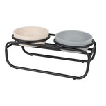 DISTRICT 70 -BUTLER Voerbakstandaard voor honden - Zwart - small-  33,5 x 16 x 12,5 cm