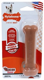 Nylabone Dura Chew regular bot S, bacon. (NB 102) Voor honden tot 11 kg.