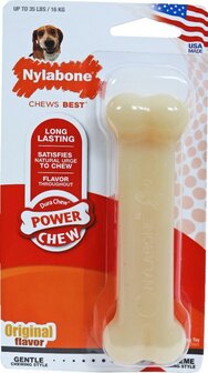 Nylabone Dura Chew wolf bot M, original. (NW 103) Voor honden tot 16 kg.