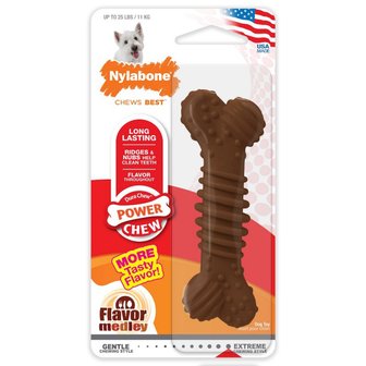 Nylabone Dura Chew bot met medley, M. (NCF303) Voor honden tot 16 kg.