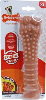 Nylabone Dura Chew souper bot XL, bacon. (NB 105) Voor honden boven 23 kg.