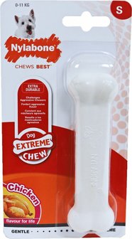 Nylabone Dura Chew regular bot S, kip. (NCF 102) Voor honden tot 11 kg.