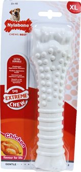 Nylabone Dura Chew souper bot XL, kip. (NCF 105) Voor honden boven 23 kg.