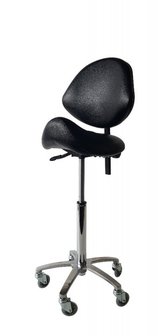 Trimstoel Pony Seat met rugleuning