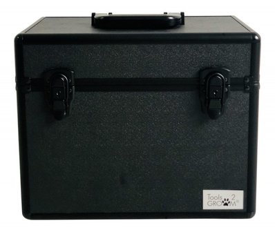 Aluminium koffer medium zwart