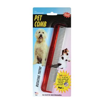 Professional pet comb rotating teeth groomer preferred