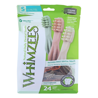 Whimzees toothbrush assorti small, 24 stuks in valuebag.