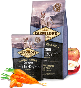 CARNILOVE Salmon &amp; turkey puppies 12 kg