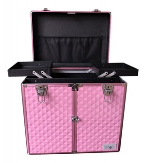 Aluminium trolley-koffer medium BLACK