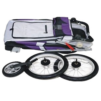 Petstro Hondenbuggy Safari met trimtafel - grijs/groen/zwart - Medium
