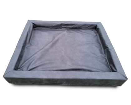 Honden Lounge mand blok bed cowboy zwart 120 x 100 x 15 cm