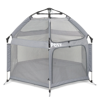 PETY tent Large bench voor honden, &oslash; 150 &times; 100 cm met opblaasbaar matras en zonnedak 