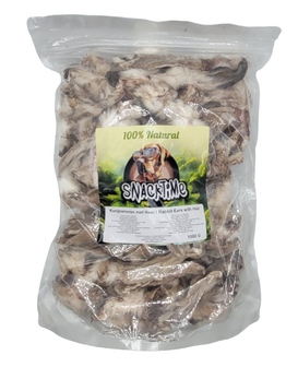 SnackTime Konijnenoren met vacht 1 kg