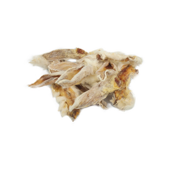SnackTime Konijnenoren met vacht 350 gr