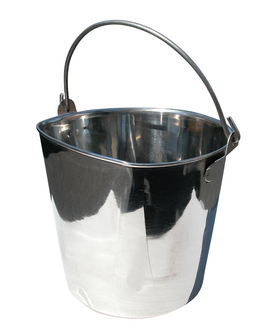 Drink-emmer met 1 platte zijde - Pail with One Flat Side 19cm - 3,8 L