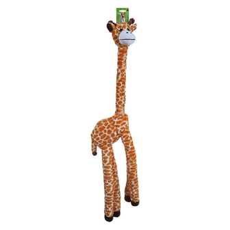  XXL giraffe langnek met piep, 90 cm.