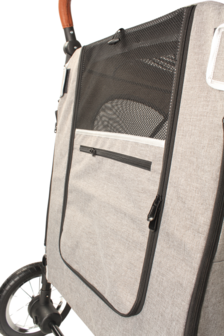TM Hondenbuggy Big Smart - Grijs - 4 Wielen - 40 Kilo Draagvermogen