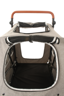 TM Hondenbuggy Big Smart - Grijs - 4 Wielen - 40 Kilo Draagvermogen