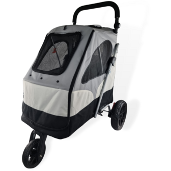 TM Hondenbuggy Deluxe - 3 Wielen - Grijs