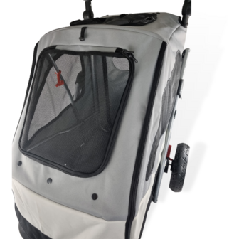 TM Hondenbuggy Deluxe - 3 Wielen - Grijs