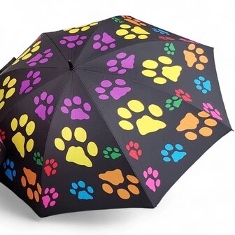 Parasol diameter 140cm Black/Multicolor Paws 