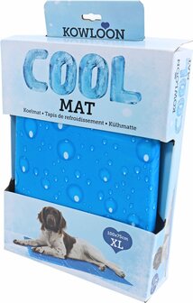 Kowloon Cool mat blauw bubble XL, 100&times;75 cm.