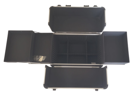 Trimkoffer Trolley XL Met 4 wielen 36x25x65H cm Silver