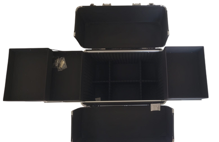 Trimkoffer Trolley XL Met 4 wielen 36x25x65H cm Black