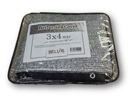 Aluminium Schaduwnetten  90% zonwerend 3 x 4 mtr