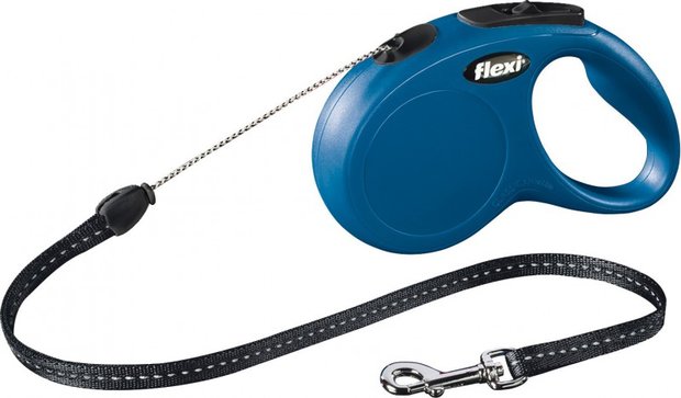 flexi rollijn CLASSIC cord S, blauw. (8 meter)