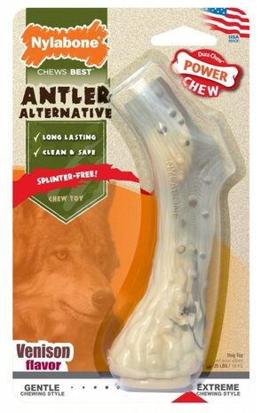 Nylabone Antler bot, medium. Voor honden tot 15 kg.