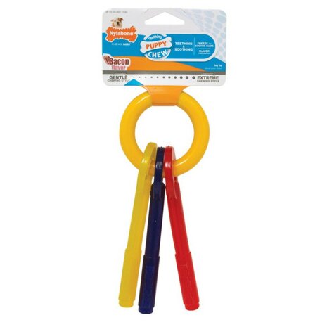 Nylabone Puppy Chew, teething key 'S'. (N220P) Voor honden tot 11 kg.