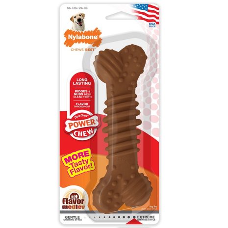 Nylabone Dura Chew bot met medley, L. (NCF305) Voor honden boven 23 kg.