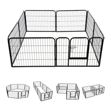 Puppyren Zwart  640 omtrek |80 cm hoogte