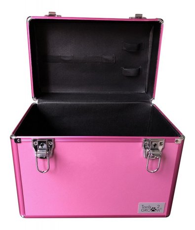 Aluminium koffer medium roze
