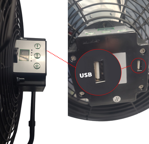 BELLIS Oplaadbare Ventilator 12 speed