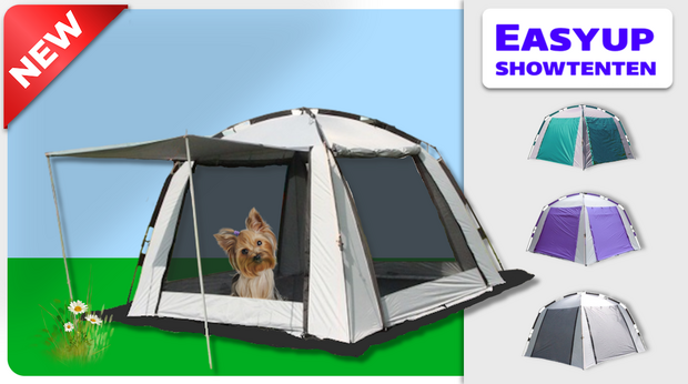 Easyup showtent grijs-zilvergrijs 3x3 mtr
