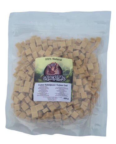 SnackTime Cubes Kabeljouw 400 gram