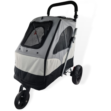 TM Hondenbuggy Deluxe - 3 Wielen - Grijs
