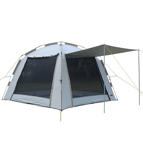 Tentoonstellingstent Easy up, 3x3 m - Khaki/zilvergrijs