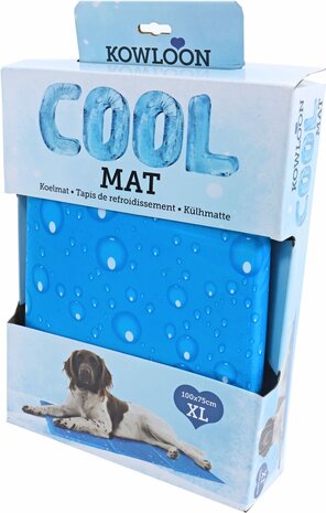 Kowloon Cool mat blauw bubble XL, 100×75 cm.