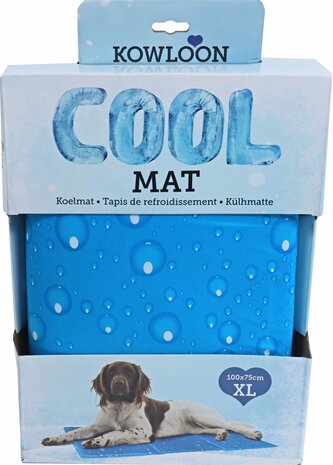Kowloon Cool mat blauw bubble XL, 100×75 cm.