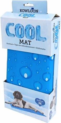 Kowloon Cool mat blauw bubble M, 65×50 cm.