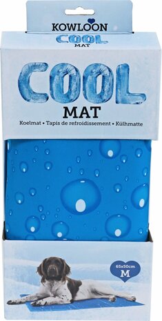 Kowloon Cool mat blauw bubble M, 65×50 cm.