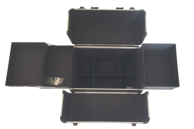 Trimkoffer Trolley XL Met 4 wielen 36x25x65H cm Silver