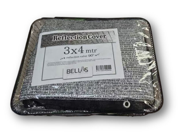 Aluminium Schaduwnetten  90% zonwerend 3 x 4 mtr